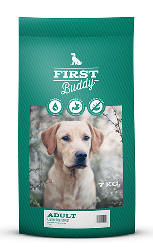 7 kg First Buddy Adult - Glutenfri hundefoder til voksne hunde