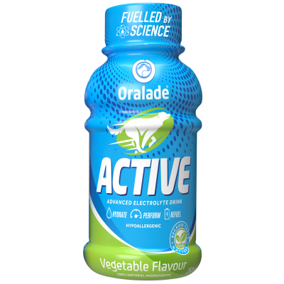 Flaske med skruelåg - Oralade Active Veggie med grøntsager 250 ml